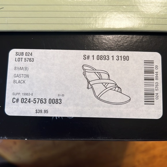 Black Strappy Heels - Picture 4 of 4